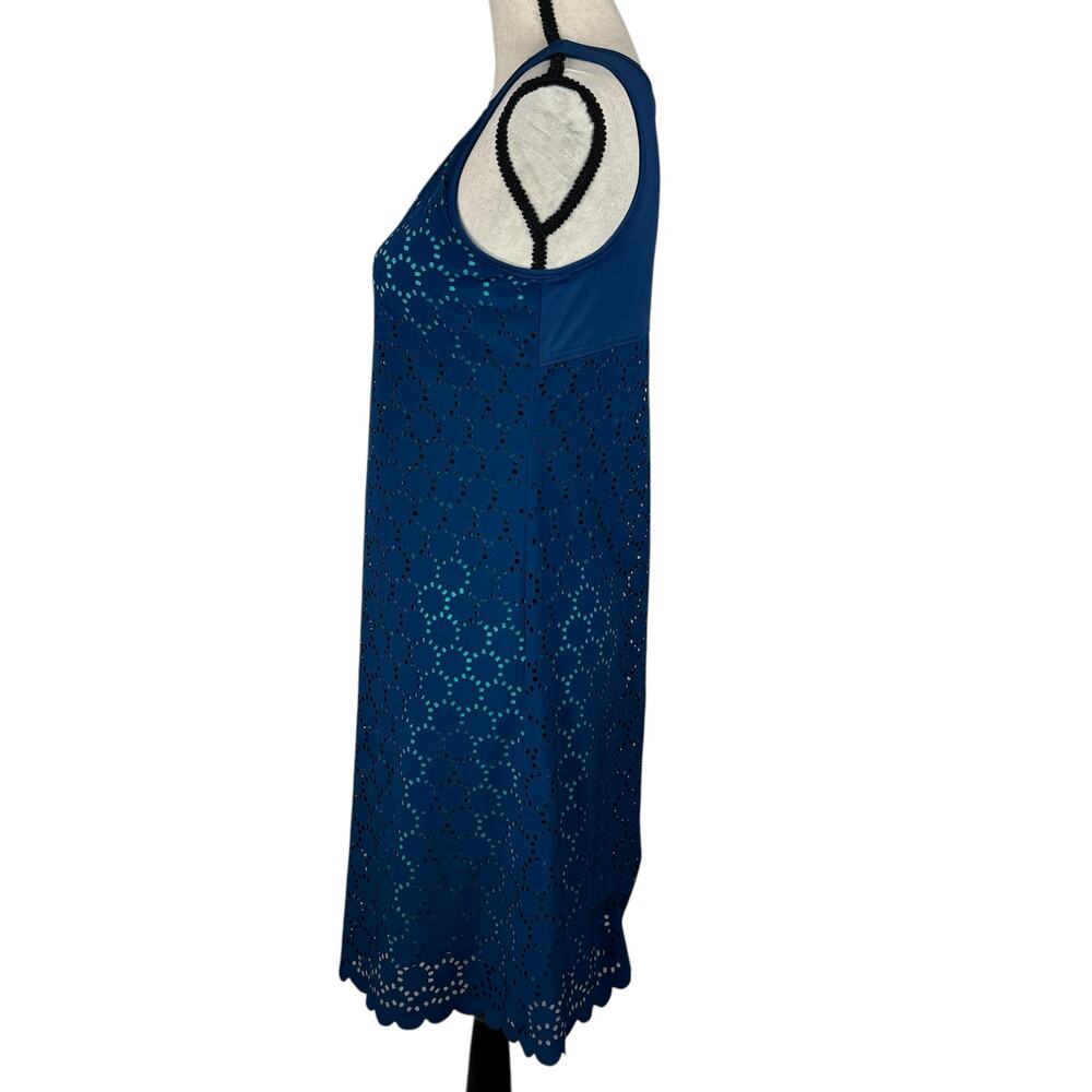 Title Nine Small Nimblene Illusion Perforated Laser-Cut Dress UPF 50+ Sleeveless - Picture 6 of 8